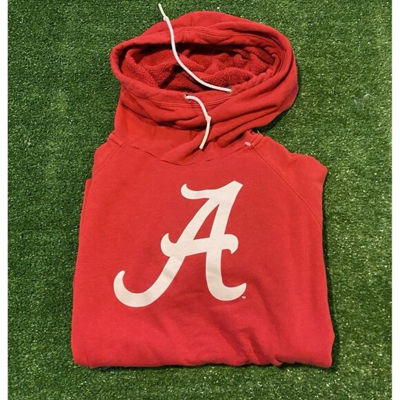 Nike Tops - Womens Alabama Crimson Tide hoodie large sweatshirt nike cowl neck ladies Y2K